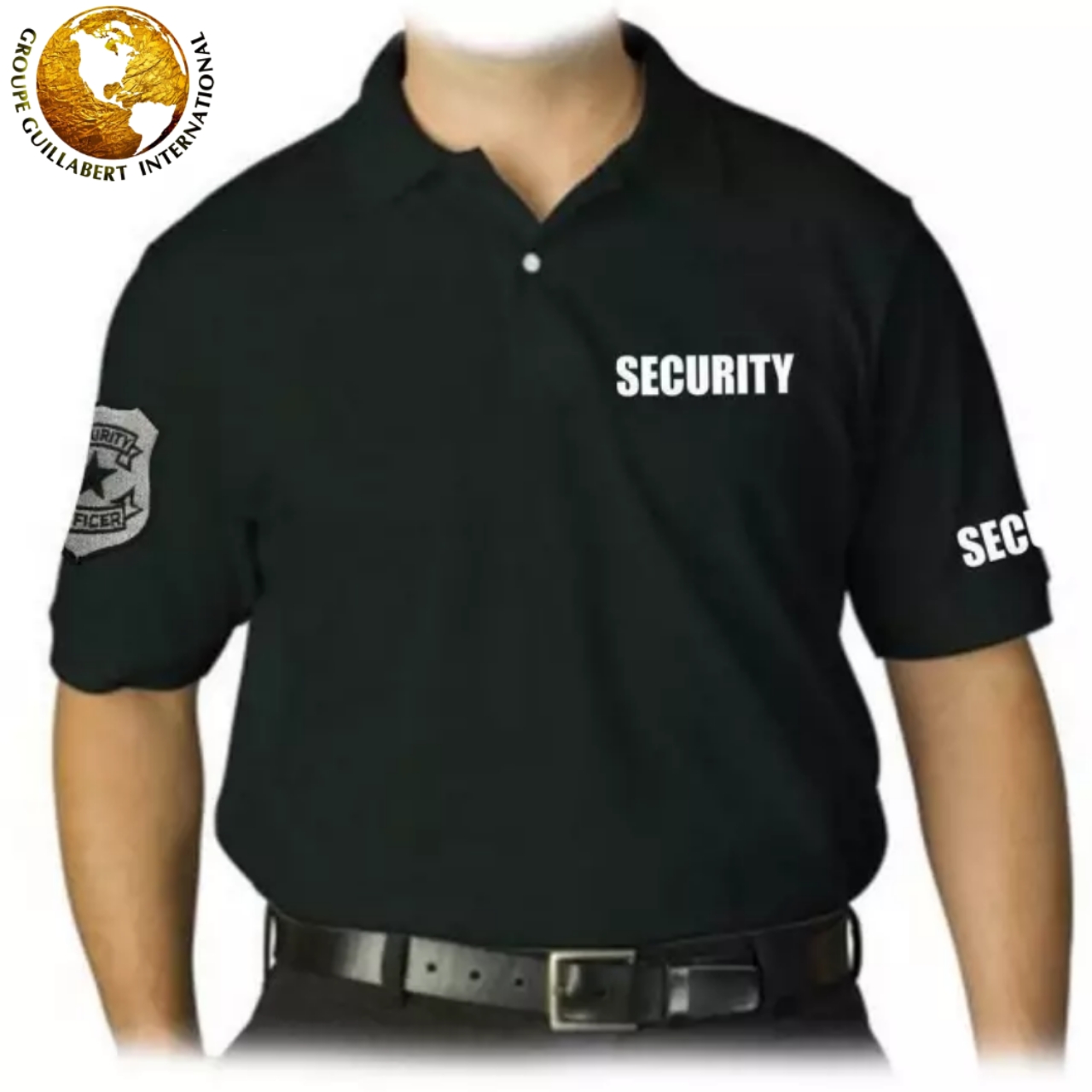 SHORT SLEEVE SECURITY POLO - BLACK