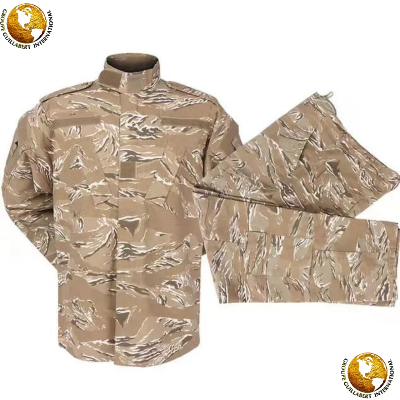 TIGER STRIPE DESERT CAMOUFLAGE MILITARY INTERVENTION UNIFORMS