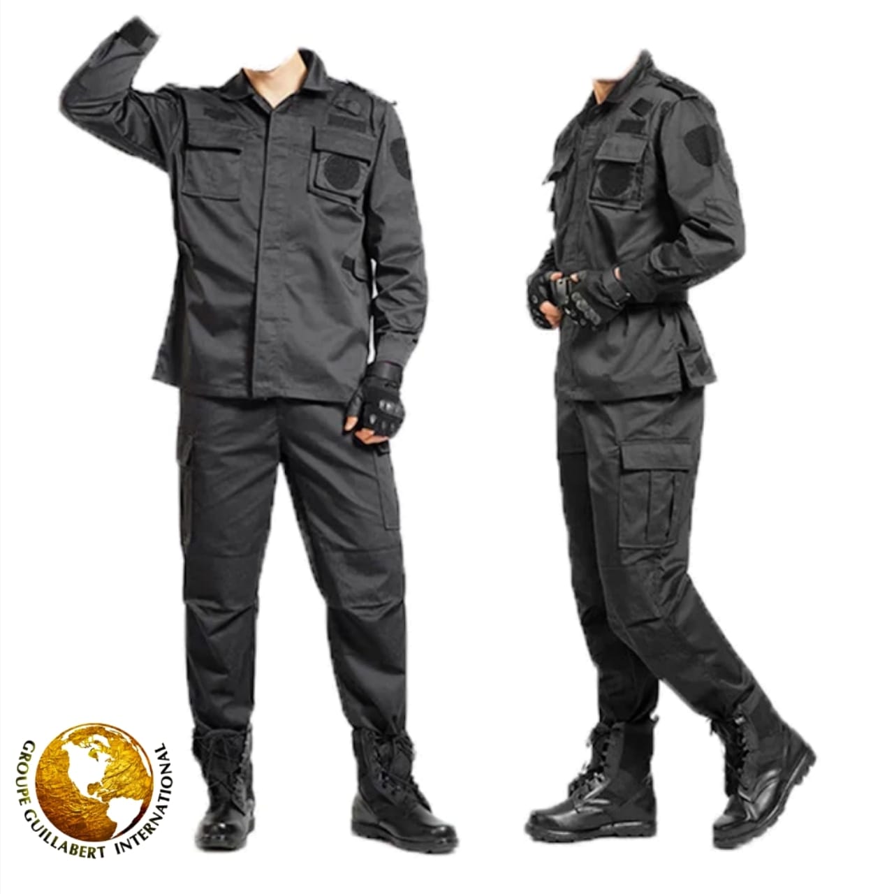 BLACK POLICE INTERVENTION UNIFORM