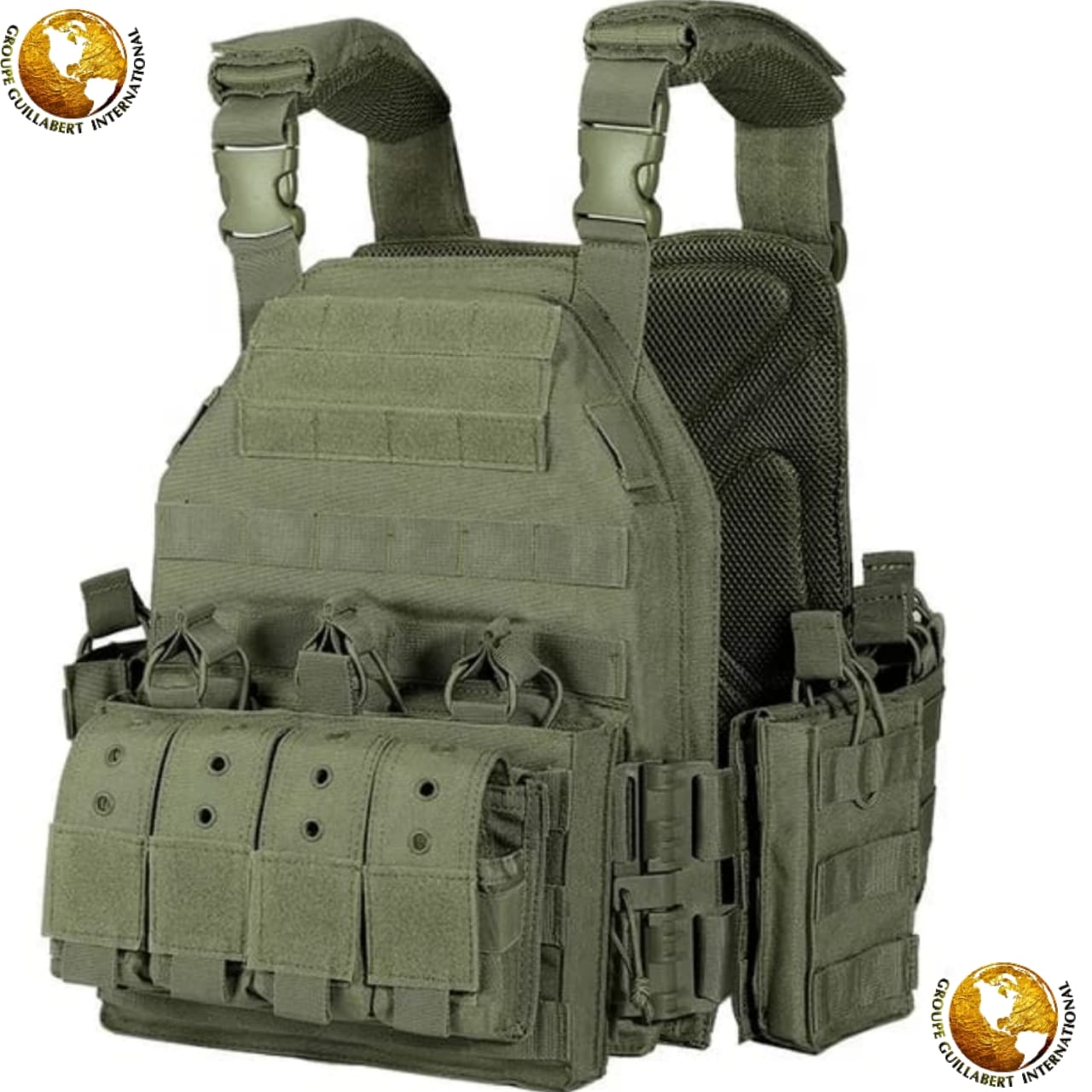 TACTICAL COMBAT VEST ARMY GREEN BALLISTIC PLATE CARRIER