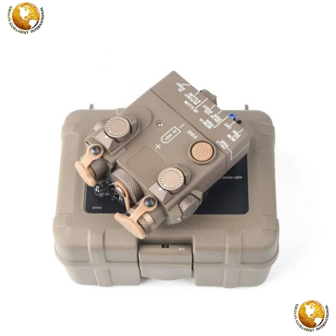 TACTICAL LED FLASHLIGHT WITH IR GREEN AND RED LASER PEQ-15 STYLE