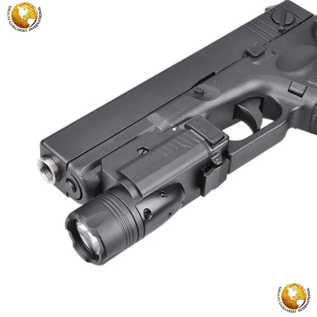 TACTICAL PISTOL FLASHLIGHT WITH LASER